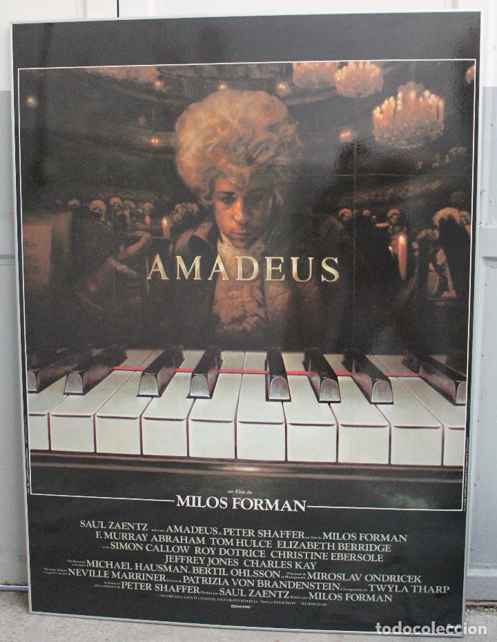 Kino: Poster, cartel pel&iacute;cula Amadeus Milos Forman (1984) franc&eacute;s gran formato 117 x 158 cm