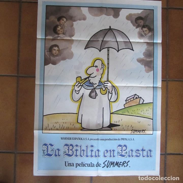 Kino: Cartel original cine La Biblia en Verso. 100x70 cm. Summers