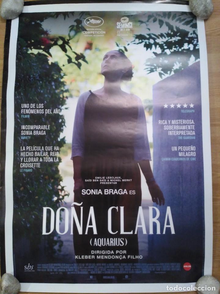 Cinema: Do&ntilde;a Clara - aprox 70x100 Cartel ORIGINAL cine (L41)
