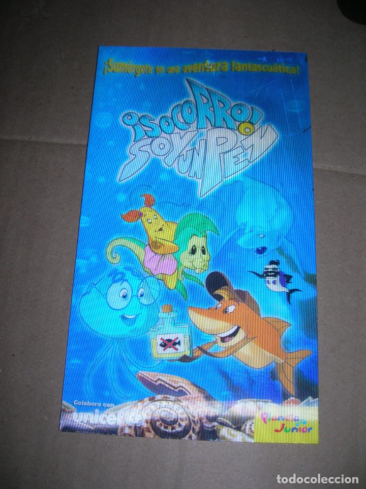 Cin&eacute;ma: Caratula &iexcl;Socorro!, soy un pez. A&ntilde;o 2000. Mide 11,5 x 20 cm., pl&aacute;stica. Tiene orificio para colgar.