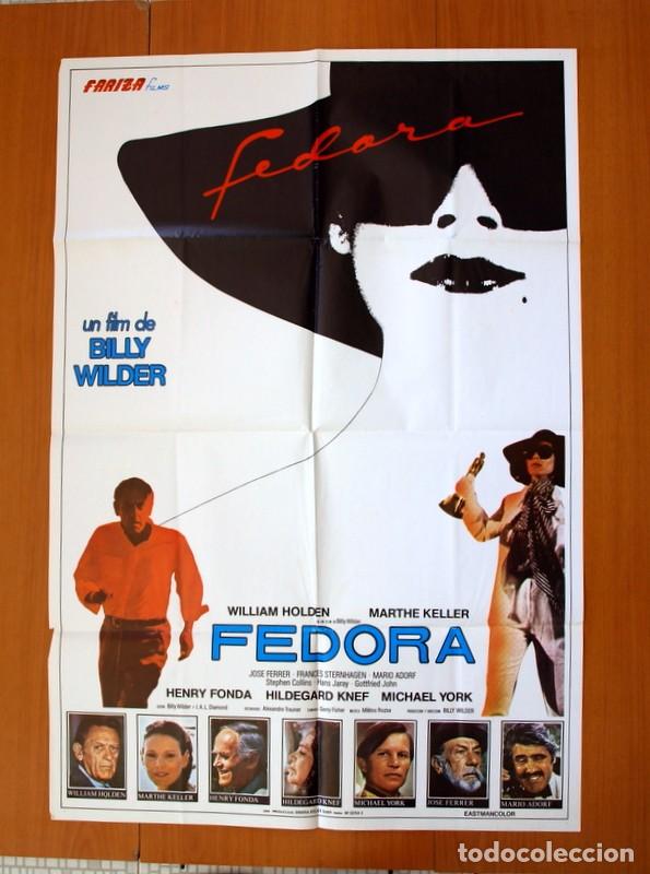 Cinema: Fedora - Cartel tama&ntilde;o 95x65 - William Holden, Marthe Keller y Henry Fonda