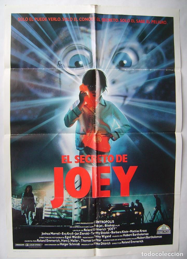 Cinema: EL SECRETO DE JOEY, de Roland Emmerich. POSTER 70 X100. 1986.