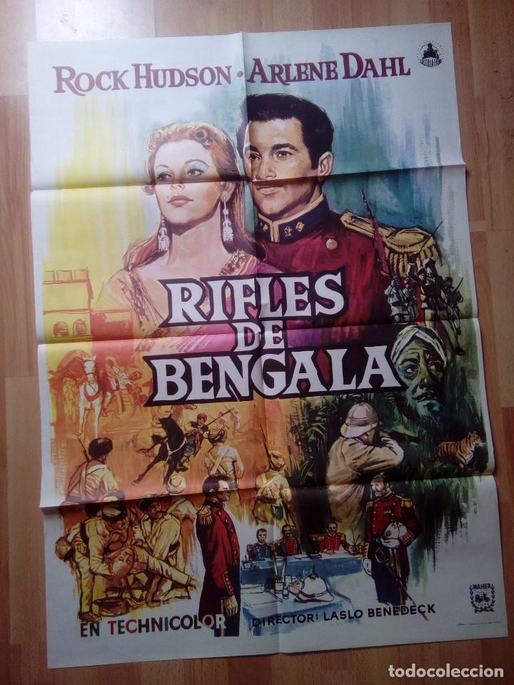 Cine: -POSTER DE LA PELICULA--RIFLES BENGALA - Foto 1