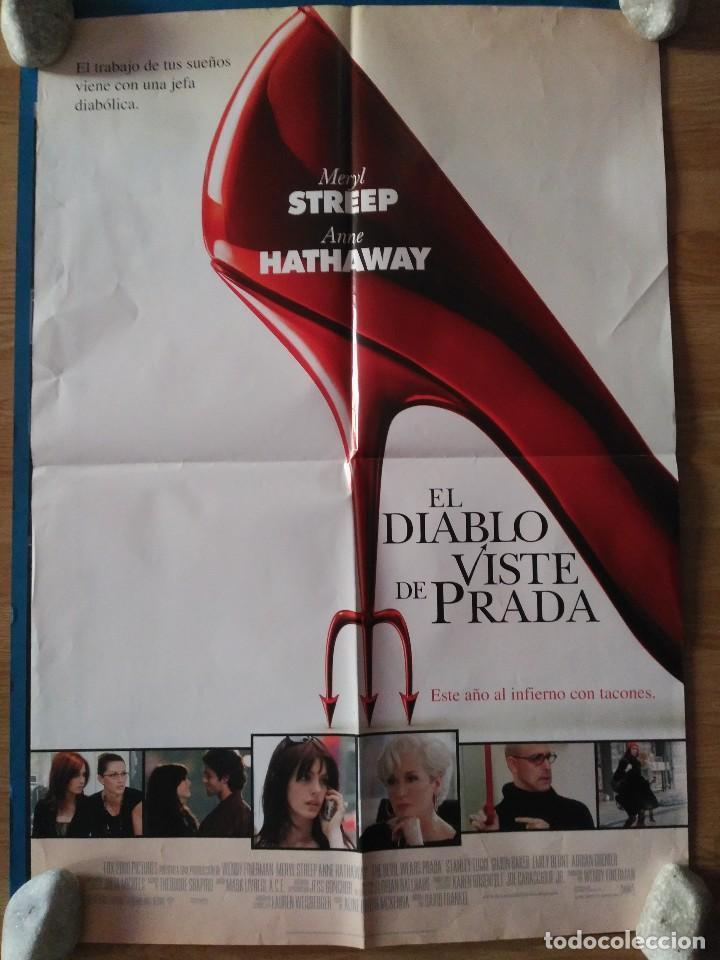 Cinema: El diablo se viste de prada - aprox 70x100 Cartel ORIGINAL cine (L44)