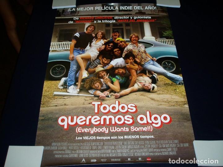 Cinema: TODOS QUEREMOS ALGO. POSTER O CARTEL DE CINE. ORIGINAL. MUY BUEN ESTADO.