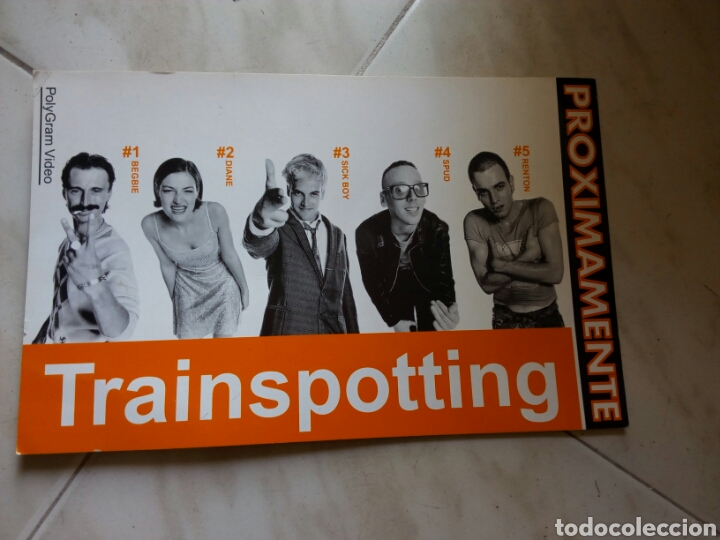 Cinema: TRAINSPOTTING. PUBLICIDAD DE SU ESTRENO EN VIDEO. CON PI&Eacute; POSTERIOR.