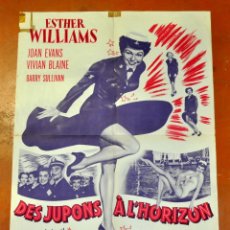 Cine: DES JUPONS A L'HORIZON 1952 AFFICHES GAILLARD. PARIS. FALDAS A BORDO. Lote 96670267