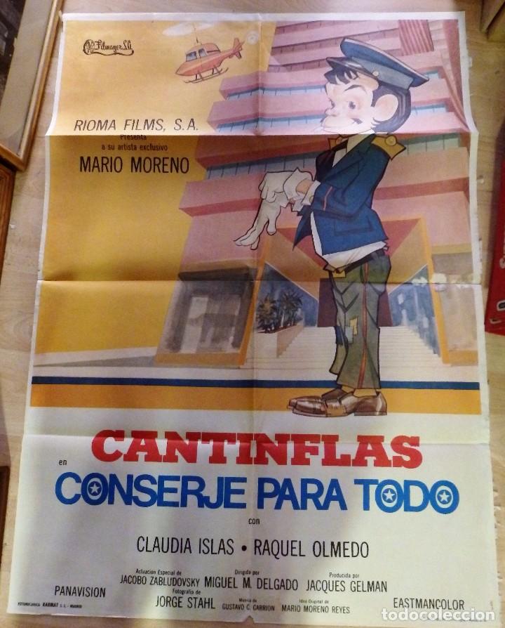 Kino: CARTEL ORIGINAL 70X100 CANTINFLAS CONSERJE PARA TODO