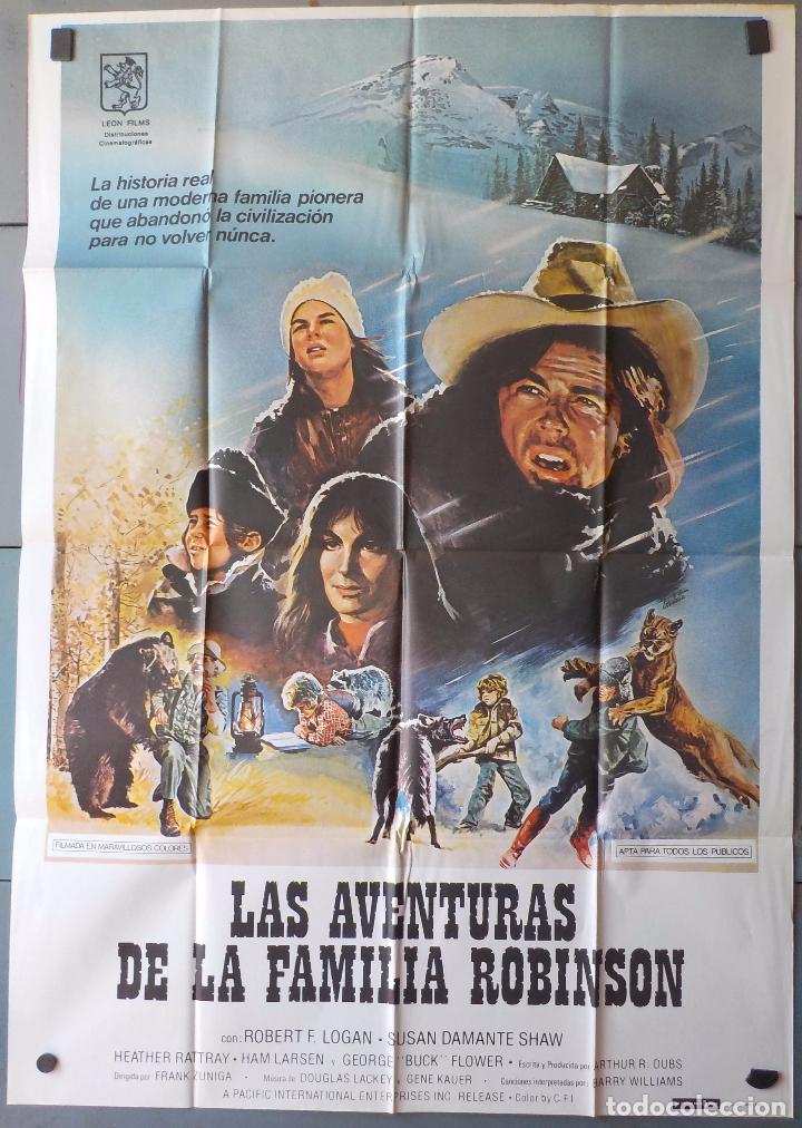 Cinema: (N121) LAS AVENTURAS DE LA FAMILIA ROBINSON, ROBERT F. LOGAN,SUSAN DAMANTE SHAW, CARTEL DE CINE ORIG