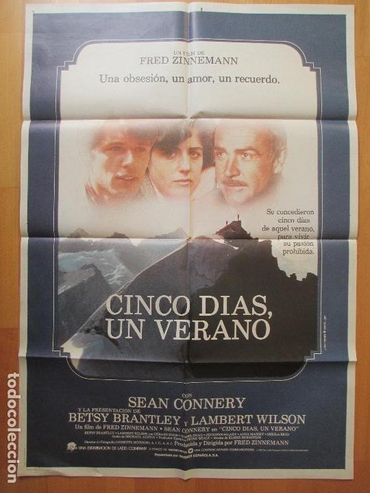 Cine: CARTEL CINE, CINCO DIAS, UN VERANO, SEAN CONNERY, BETSY BRANTLEY, 1982, C505