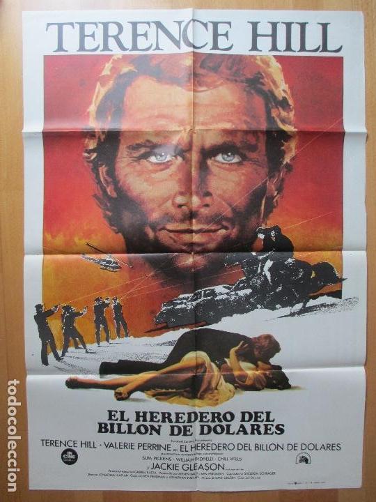 Cine: CARTEL CINE, EL HEREDERO DEL BILLON DE DOLARES, TERENCE HILL, VALERIE PERRINE, 1977, C407
