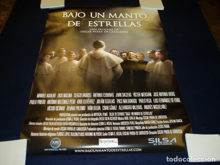 Cine: BAJO UN MANTO DE ESTRELLAS. POSTER O CARTEL ORIGINAL DE LA PELICULA. BUEN ESTADO.