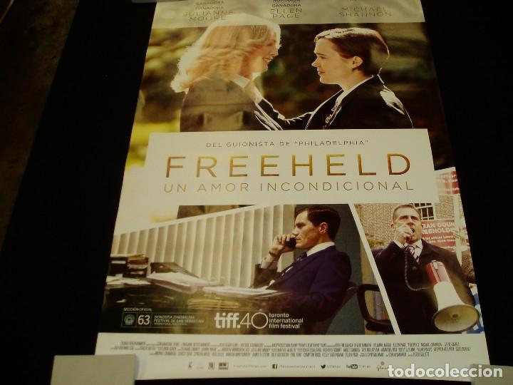 Cine: FREEHELD. UN AMOR INCONDICIONAL. POSTER O CARTEL ORIGINAL DE LA PELICULA. BUEN ESTADO.