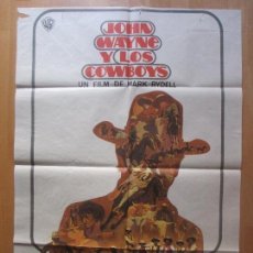 Cine: CARTEL CINE, JOHN WAYNE Y LOS COWBOYS, 1972, C773