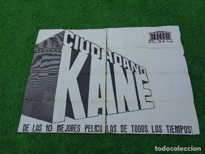 Cinema: CARTEL POSTER DE LA PELICULA CIUDADANO KANE EN SU ESTRENO EN ESPA&Ntilde;A 2 HOJAS RARO MIDEN 210X100