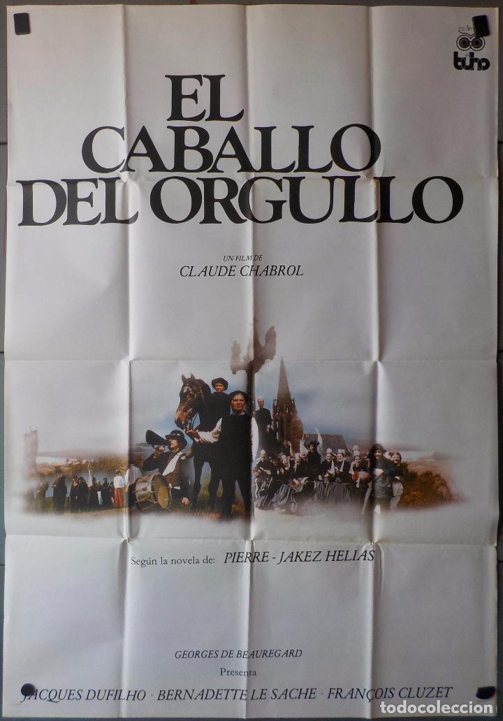 Cinema: (N307) EL CABALLO DEL ORGULLO, JACQUES DUFILHO,BERNADETTE LE SACHE, CARTEL DE CINE ORIGINAL 100X70 C