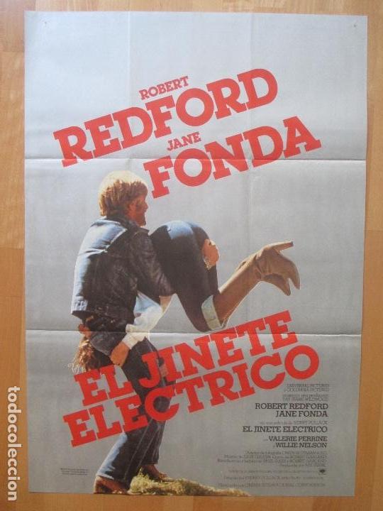 Cine: CARTEL CINE, EL JINETE ELECTRICO, ROBERT REDFORD, JANE FONDA, 1979, C1109