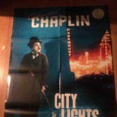 Cine: CITY LIGHTS-LUCES DE LA CIUDAD / CHARLES CHAPLIN-POSTER GRANDE