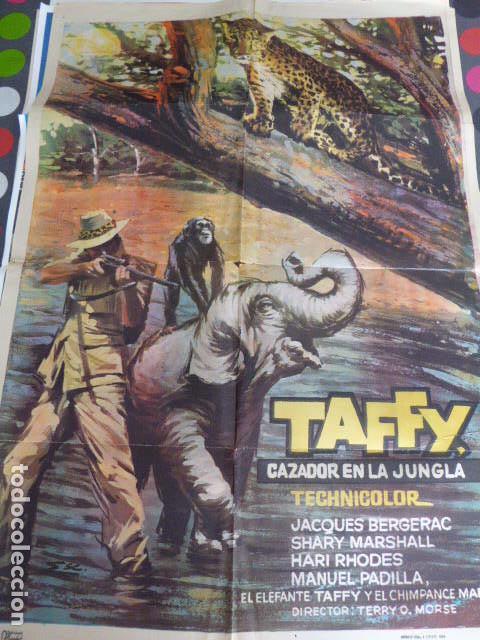 Kino: CARTEL DE CINE- MOVIE POSTER. TAFFY, CAZADOR EN LA JUNGLA