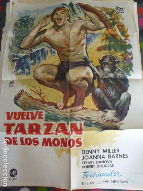 Kino: CARTEL DE CINE- MOVIE POSTER. VUELVE TARZAN DE LOS MONOS