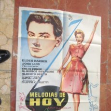 Cine: ELDER BARBER CARTEL DE LA PELICULA MELODIAS DE HOY EDICCION ESPAÑA AÑO 1960 74 X 110 CTMS.