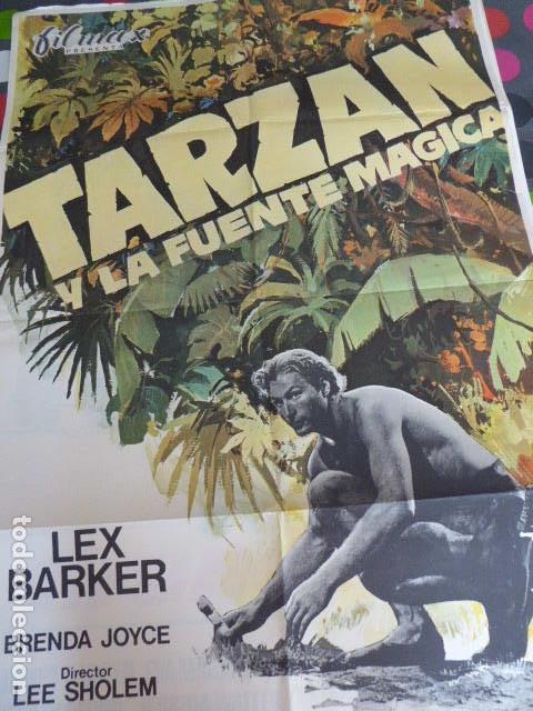 Cinema: TARZAN Y LA FUENTE MAGICA. CARTEL DE CINE- MOVIE POSTER.