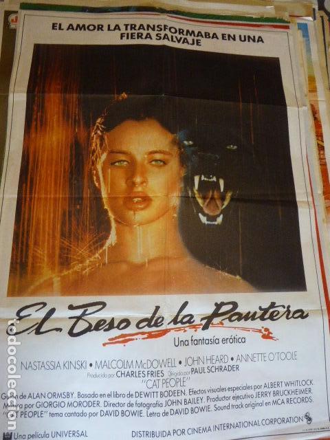 Cinéma: EL BESO DE LA PANTERA. CARTEL DE CINE- MOVIE POSTES. 100X70 CM APROX