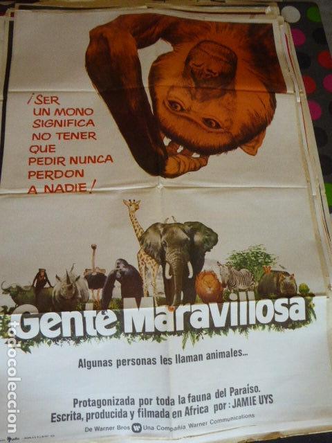 Cinema: GENTE MARAVILLOSA. CARTEL DE CINE-MOVIE POSTER. 100X70 cm aprox.