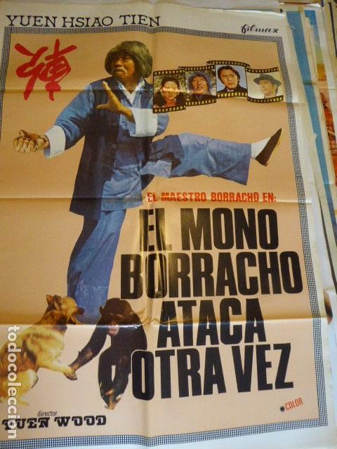 Cinema: EL MONO BORRACHO ATACA OTRA VEZ. CARTEL DE CINE-MOVIE POSTER. 100X70 cm aprox.
