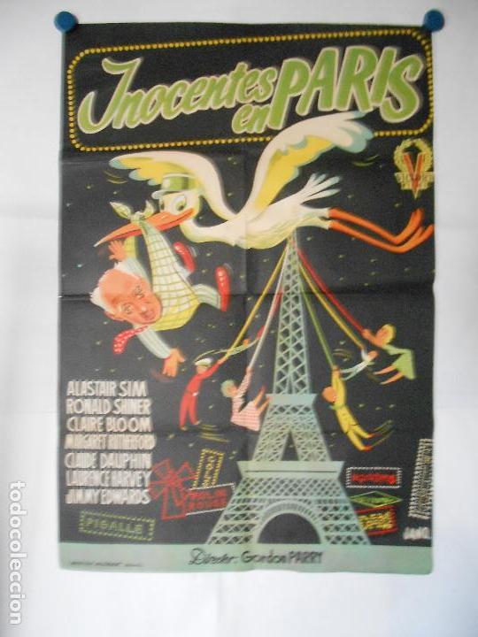 Cinema: INOCENTES EN PARIS - CARTEL LITOGRAFICO - ORIGINAL 70 X 100