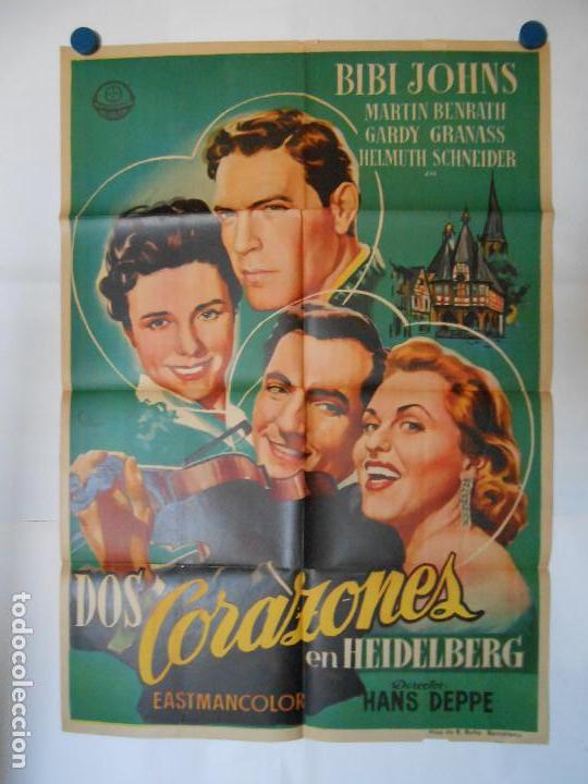 Kino: DOS CORAZONES EN HEIDELBERG - CARTEL LITOGRAFICO - ORIGINAL 70 X 100