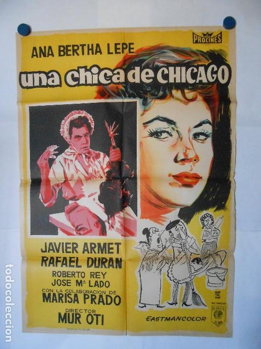Kino: UNA CHICA DE CHICAGO - CARTEL  ORIGINAL - 70 X 100