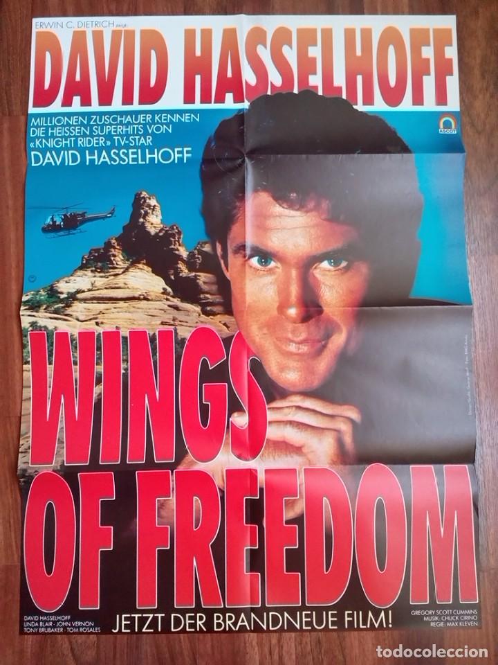 Kino: 1989-MISI&Oacute;N PARA TRES-W.B.BLUE AND THE BEAN-POSTER CARTEL CINE PELICULA ORIGINAL-GRANDE 84x60 CM