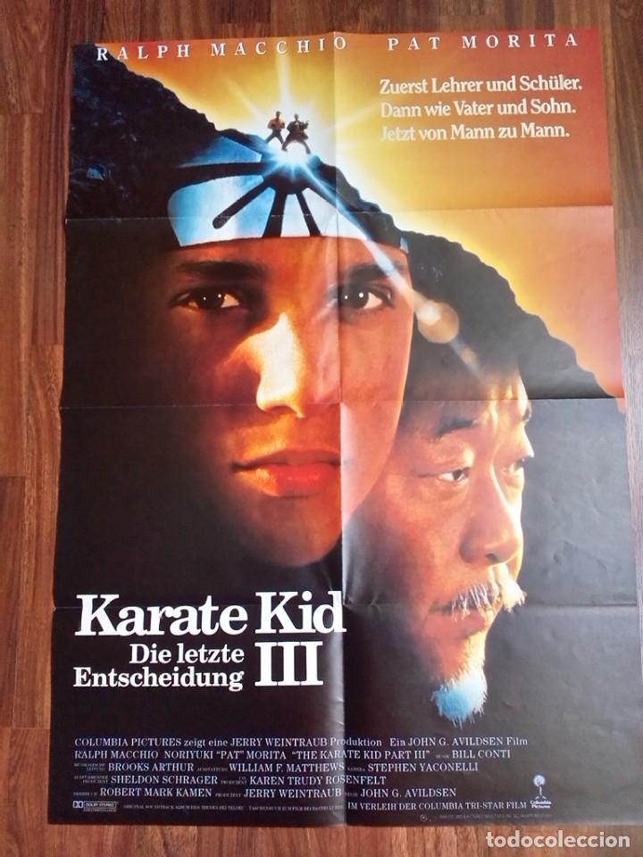 Kino: 1989- KARATE KID III: EL DESAFIO FINAL-POSTER CARTEL CINE PELICULA ORIGINAL-GRANDE 84 x 60 CM.