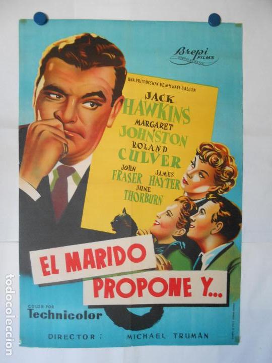 Cinema: EL MARIDO PROPONE Y... - CARTEL LITOGRAFICO ORIGINAL 70 X 100