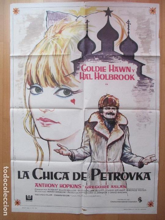 Kino: CARTEL CINE, LA CHICA DE PETROVKA, GOLDIE HAWN, HAL HOLBROOK, MAD, 1974, C302