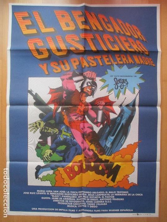 Cinema: CARTEL CINE, EL BENGADOR GUSTICIERO Y SU PASTELERA MADRE, FORGES, 1977, C536
