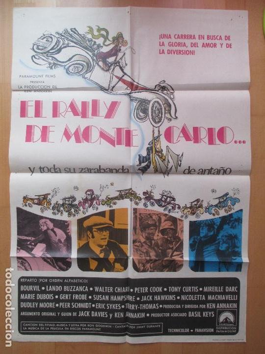 Cinema: CARTEL CINE, EL RALLY DE MONTECARLO, TONY CURTIS, BOURVIL, 1969, C539B