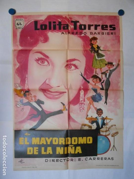 Kino: EL MAYORDOMO DE LA NI&Ntilde;A - 1961 - CARTEL  ORIGINAL - 70 X 100