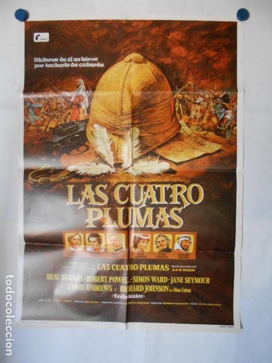 Kino: LAS CUATRO PLUMAS - CARTEL  ORIGINAL - 70 X 100