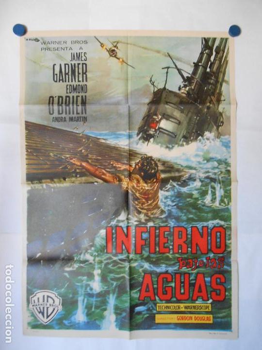 Kino: INFIERNO BAJO LAS AGUAS - CARTEL ORIGINAL 70 X 100