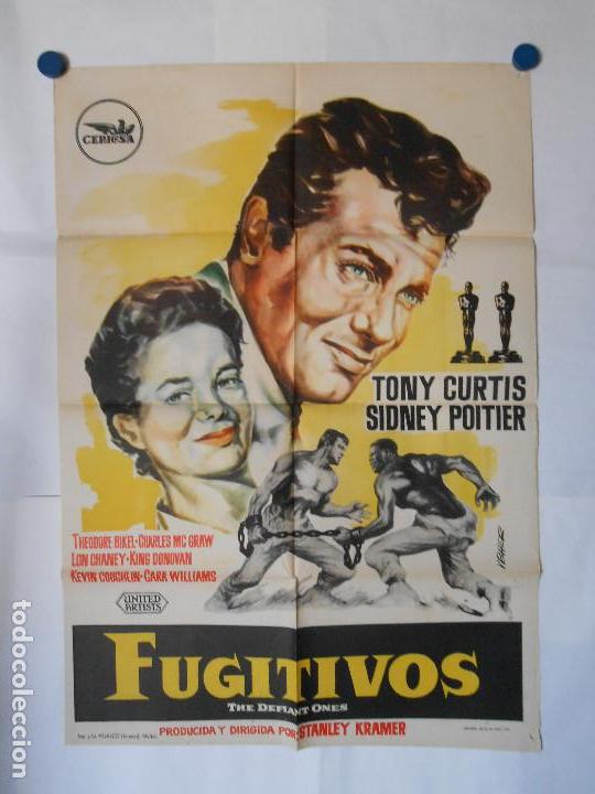 Kino: FUGITIVOS - 1959 - CARTEL ORIGINAL 70 X 100