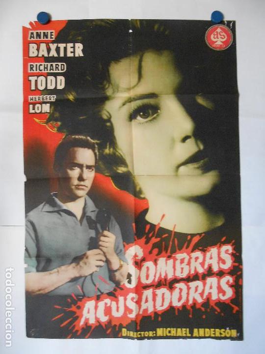 Kino: SOMBRAS ACUSADORAS - 1959 - CARTEL ORIGINAL 70 X 100