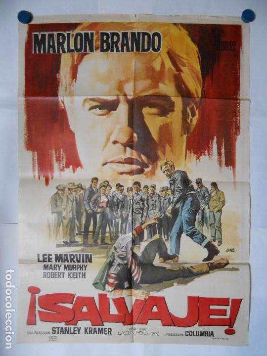 Kino: SALVAJE - 1968 - ESTRENO - CARTEL ORIGINAL 70 X 100