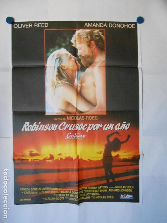 Kino: ROBISON CRUSOE POR UN A&Ntilde;O - CARTEL ORIGINAL 70 X 100
