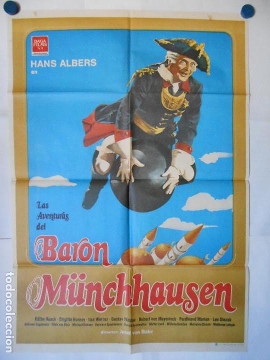Cine: LAS AVENTURAS DEL BARON MUNCHAUSEN - CARTEL ORIGINAL 70 X 100