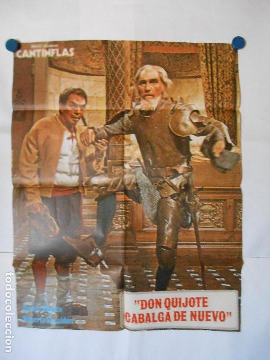Kino: DON QUIJOTE CABALGA DE NUEVO - CANTINFLAS - CARTEL ORIGINAL 70 X 100