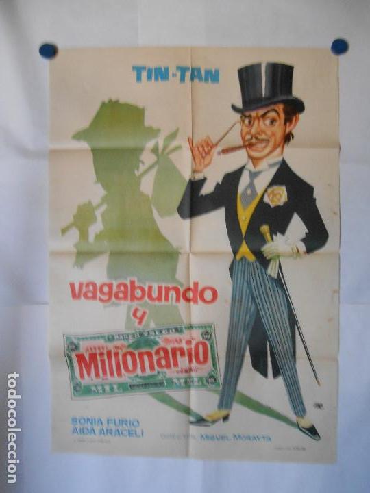 Kino: VAGABUNDO Y MILLONARIO - 1962 - CARTEL ORIGINAL 70 X 100
