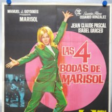 Cine: LAS 4 BODAS DE MARISOL. JEAN CLAUDE PASCAL, MARISOL, ISABEL GARCES. AÑO 1967. Lote 119176391