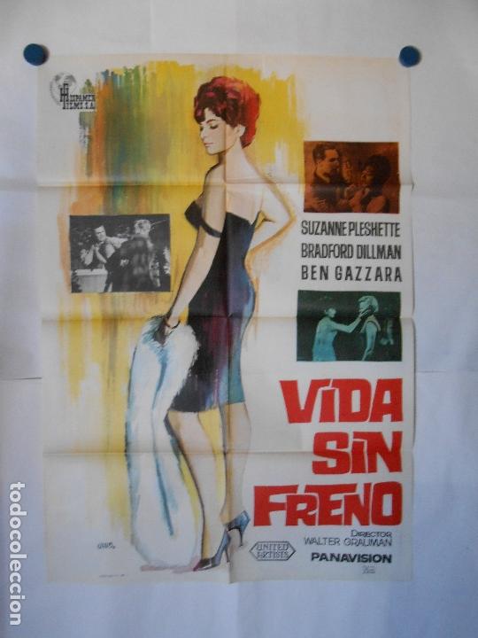 Cine: VIDA SIN FRENO - CARTEL ORIGINAL 70 X 100